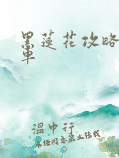 黑莲花攻略手册车