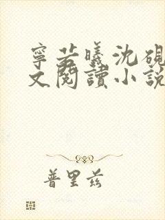 宁若曦沈砚舟全文阅读小说