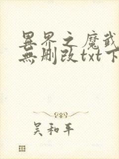 异界之魔武流氓无删改txt下载