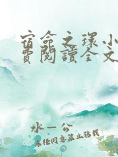 宿命之环小说免费阅读全文无弹窗