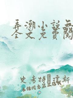 弄潮小说无删减全文免费阅读