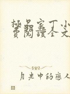 极品家丁小说免费阅读全文