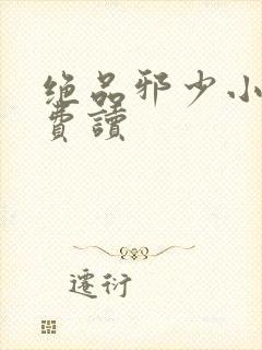 绝品邪少小说免费读