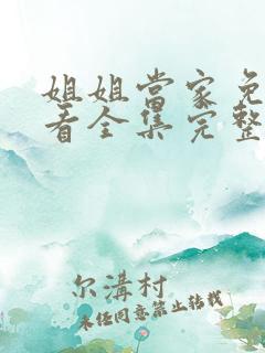 姐姐当家免费观看全集完整版高清