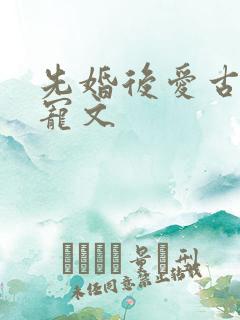 先婚后爱古言甜宠文