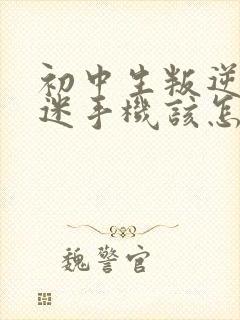 初中生叛逆期沉迷手机该怎么管
