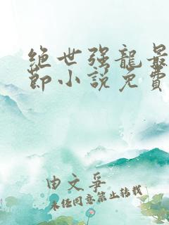 绝世强龙最新章节小说免费阅读
