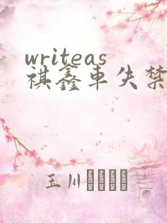 writeas祺鑫车失禁