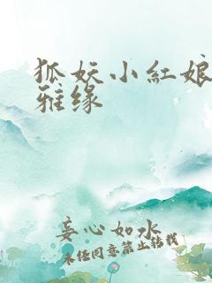 狐妖小红娘之尘雅缘