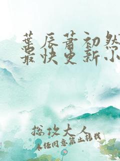 叶辰萧初然最新最快更新小说
