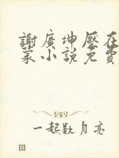 谢广坤压在王小蒙小说免费阅读