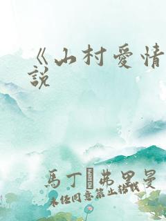 《山村爱情》小说