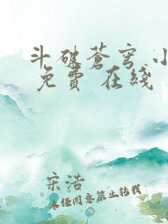 斗破苍穹 小说 免费 在线