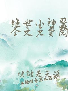 绝世小神医张冬全文免费阅读