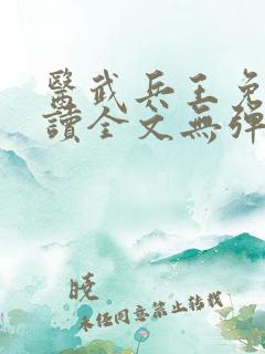 医武兵王免费阅读全文无弹窗