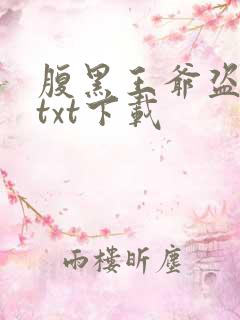 腹黑王爷盗墓妃txt下载
