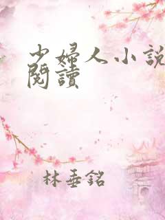少妇人小说免费阅读