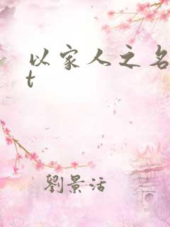 以家人之名txt