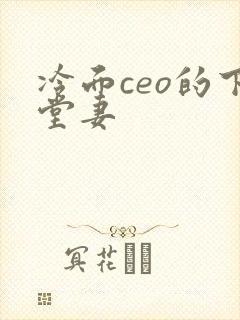 冷面ceo的下堂妻