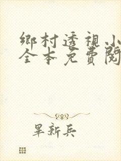 乡村透视小神医全本免费阅读