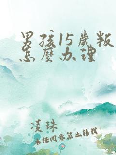 男孩15岁叛逆怎么办理