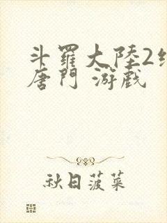 斗罗大陆2绝世唐门 游戏