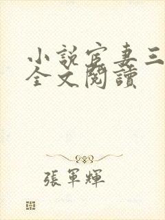 小说宦妻三部曲全文阅读