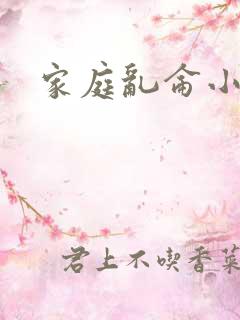 家庭乱仑小说