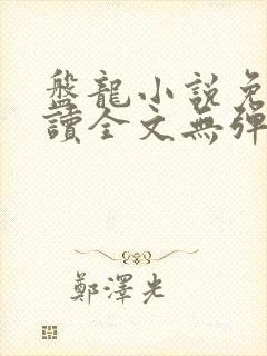 盘龙小说免费阅读全文无弹窗