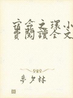 宿命之环小说免费阅读全文无弹窗