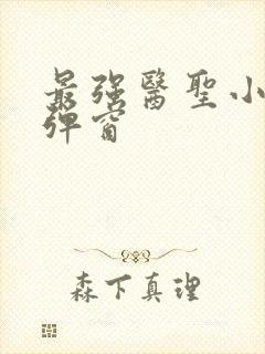 最强医圣小说无弹窗