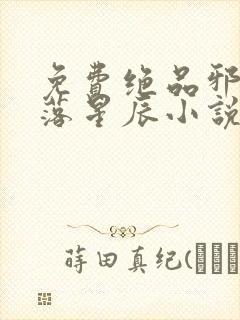 免费绝品邪少陨落星辰小说全本阅读全文