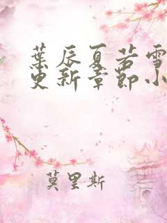 叶辰夏若雪最新更新章节小说