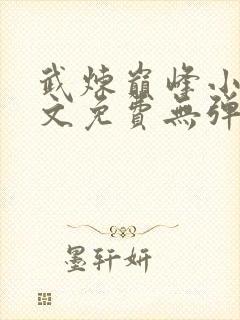 武炼巅峰小说全文免费无弹窗