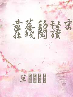 黄蓉的秘密小说在线阅读