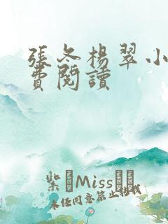 张冬杨翠小说免费阅读