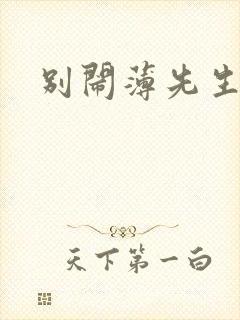 别闹薄先生网盘