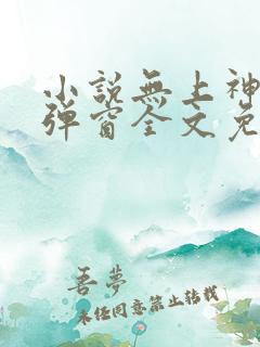 小说无上神帝无弹窗全文免费阅读