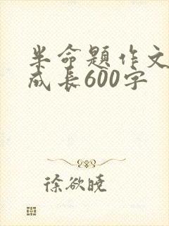 半命题作文在中成长600字