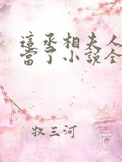 这丞相夫人我不当了小说全文免费阅读