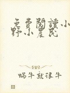 免费阅读小说山野小农民