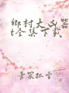 乡村大凶器txt全集下载