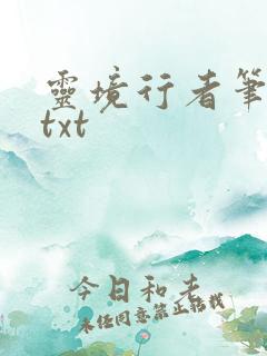 灵境行者笔趣阁txt