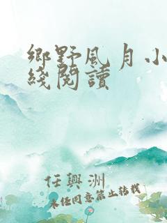 乡野风月小说在线阅读