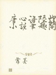 唐心洛陆煜宸的小说笔趣阁