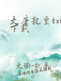 大唐龙皇txt下载