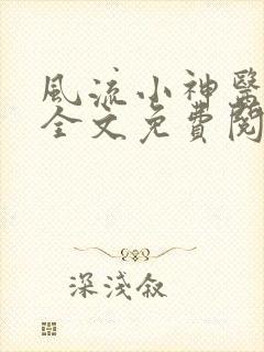 风流小神医小说全文免费阅读