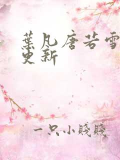 叶凡唐若雪王婿更新