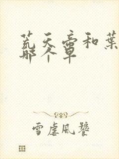 荒天帝和叶天帝哪个早