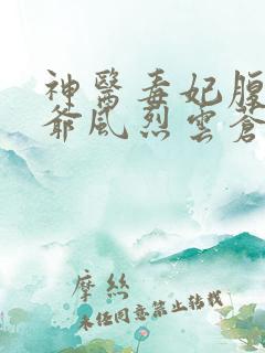 神医毒妃腹黑王爷风烈云苍晗月